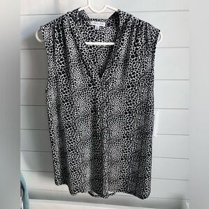 Animal Print Sleeveless Top- XL